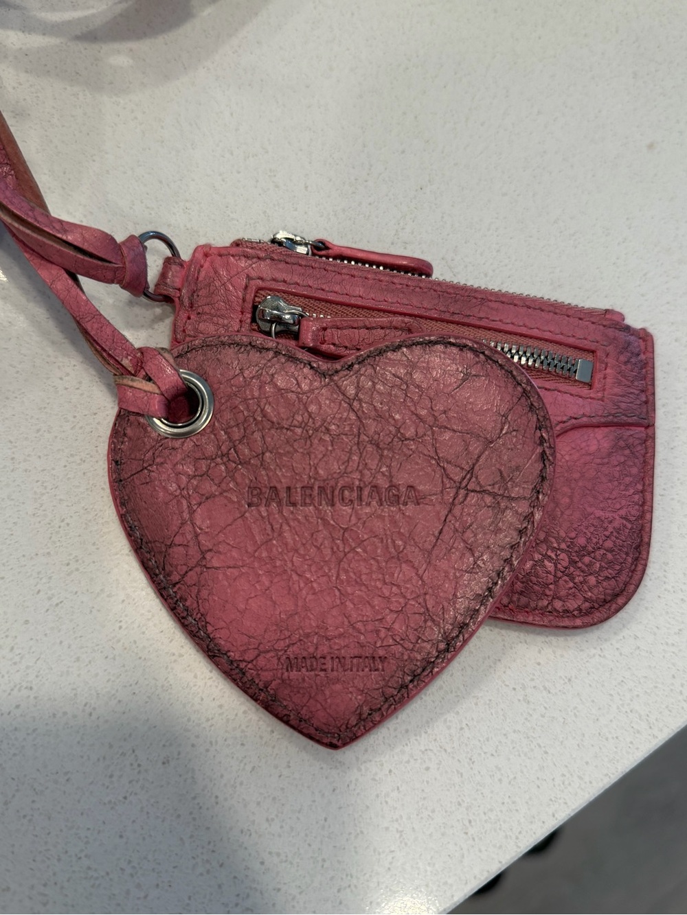 AUTHENTIC balenciaga le cagole in pink distressed leather - Picture 4 of 11